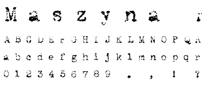 Maszyna Royal Light font